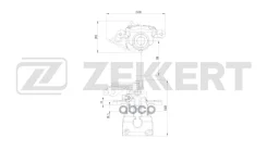 ��������� ������� ������ ����� Ford Focus II 05- Mondeo IV 07- Kuga 08- Galaxy II 06- Zekkert BS8358 BS8358 ����