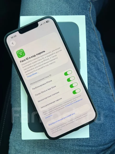 Apple iPhone 13. �/�, 128 ��, ������, 3G, 4G LTE, 5G, Dual-SIM, ����������, NFC, eSIM, ������� �������, ������������ ������� ����