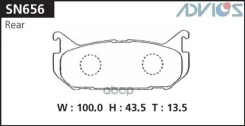 ������� ��������� �������� Advics ���. SN656 SN656, Advics SN656 ����