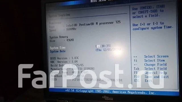 Fujitsu Siemens Amilo M7405. 15", 1,7����, ��� 512 ��, WiFi: 1 ����