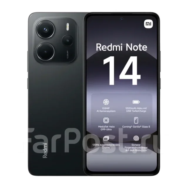 Xiaomi Redmi Note 14. �����, 256 ��, 3G, 4G LTE, Dual-SIM, ����������, NFC. ��� ����� �� ���������� ����