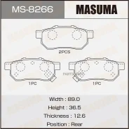 ��������� ������� �������� Honda BEAT/CITY/Civic/FIT/JAZZ 91- Masuma MS8266 MS8266 ����