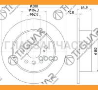 ���� ��������� /������ /TI-GUAR ��� Toyota Harrier 2000-2003, Lexus RX300 1998-2003, Kluger 2WD 2000-2007; 288/10��; TG-42431-33030 4243106030 4243106...