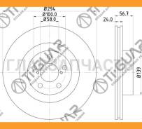 ���� ��������� /�������� /TI-GUAR ��� Subaru Forester 1997-2008, Impreza 1995-2007, Lega�y, XV; 294/24��; TG-26310-AC040 RN1122V 26300AG01A 26300FE040...