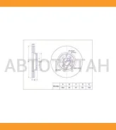 ���� ��������� /�������� /TI-GUAR ��� Honda CR-V RD1 1995; Accord, Torneo CF3 F18B; 260/23��; TG-45251-S10-000 RN1093V 45251S0A940 45251S10000 [TG4525...