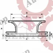 ���� ��������� BPW 430*45*159.5 (�������������) MBR5105 MBR5105 ����