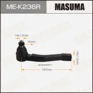 ���������� ������� ���� Masuma Ssangyong Kyron 05-08 RH, ������ MEK236R ����