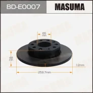 ���� ��������� Masuma, rear Volkswagen GOLF 08-11 [��.2] ��������� �� �������� 2 ��, ������ BDE0007 ����