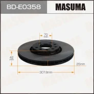���� ��������� Masuma, front OPEL Corsa-D 06-14, �������� BDE0358 ����
