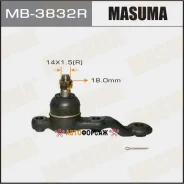 ������� ����� Masuma front low Toyota MARK II, Cresta, Chaser / GX100, JZX100, JZX101, LX100 Masuma MB-3832R Masuma, �������� MB3832R ����
