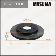 ���� ��������� Masuma, front Toyota RUSH / J210E [��.2] BD-C0088, �������� BDC0088 ����