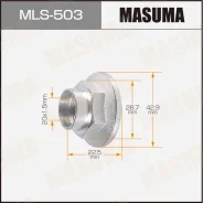 ����� ����� Masuma, M20x1.5(R), ����� 22.5��, ��� ���� 29��, ���. MLS-503 MLS503 ����