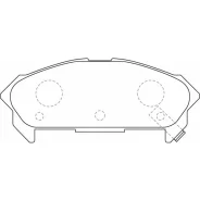 ������� ��������� �������� Nisshinbo ��������, �������� �� ��� (4 ��), ���. PF-4296 PF4296 ����