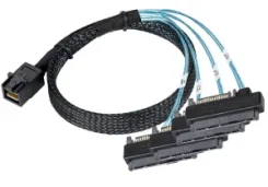 ������ Mini SAS HD (SFF8643) to 4x SAS (SFF8482) + SataPowerIN 1� ����