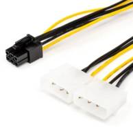 ���������� ������� 2� 5.25 Molex-> 1x6 PIN Video(VGA Power) 15��. AT6185 ����