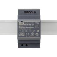 ���� ������� �� DIN-����� AC-DC (24V / 2.5A / 60W) Mean Well (HDR-60-24) ����