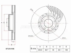 ���� ��������� SAT ST-25-0166, �������� ST250166 ����