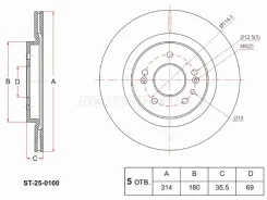 ���� ��������� SAT ST-25-0100, ������ ST250100 ����