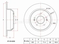 ���� ��������� SAT ST-25-0250, ������ ST250250 ����