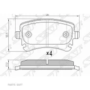 ������� ��������� (�����) Audi A4 00-09 / A6 04-10 SAT ST-7H0698451A, ������ ST7H0698451A ����