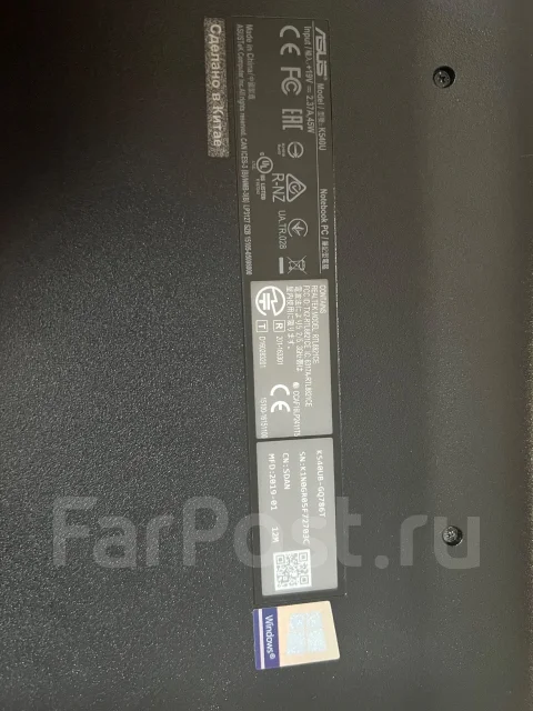 Asus VivoBook K540UB. 15.6", 2,3����, ��� 4 ��, ���� 512���, WiFi: 1, Bluetooth: 1 ����