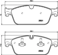 ������� ��������� �������� �������� Mercedes BENZ W166 M-Klasse (ML/GLE) (2011-2018) [178Textar2553103] 2553103 ����