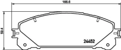 ������� ��������� �������� �������� Lexus NX 200 (2014) [178Textar2445201] 2445201 ����