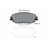 ������� ��������� �������� �������� Toyota Camry V70 (2017) [178Textar2276801] 2276801 ����