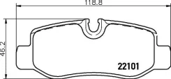������� ��������� ������ �������� �������� Mercedes BENZ VITO (447) (2014) [178Textar2210101] 2210101 ����