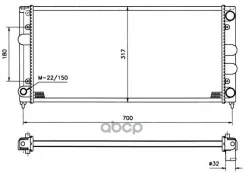 �������� �������� VW Passat B3 88-93 632x322 /1.6TD/1.8-2.0 [178NRF509506] 509506 ����