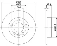 ���� ��������� ������ AUDI A3/GOLF IV/Skoda Octavia 232x9x5 [178Textar92082503] 92082503 ����