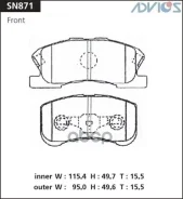 ������� Advics SN871 (04491-97205, 04491-97401-000, PF-6427, AN-496WK, D0034) Advics ���. SN871 Advics SN871 SN871 ����