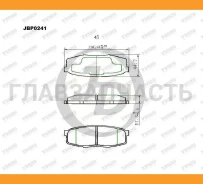 ������� ���������, ������ D2281 TO Land Cruiser/Prado UZJ200 07- JBP0241 ����