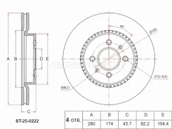 ���� ��������� ST-25-0222, �������� ST250222 ����