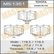 ������� ��������� �������� Masuma AN-406K (1/12) Toyota MS1351 ����