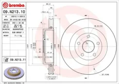 ��������� ���� Chrysler: Grand Voyager; JEEP: Grand Cherokee Brembo 09N21311 09N21311 ����