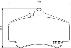 ��������� ������� Porsche: 911 Brembo P65011 P65011 ����