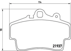 ��������� ������� Porsche: Cayman, Boxster Brembo P65007 P65007 ����