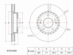 ���� ��������� SAT ST-25-0225, �������� ST250225 ����