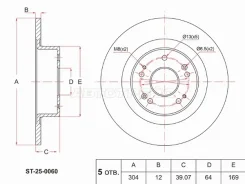 ���� ��������� SAT ST-25-0060, ������ ST250060 ����