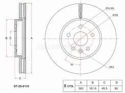 ���� ��������� SAT ST-25-0115, �������� ST250115 ����