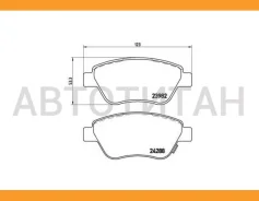 ������� �������� � Opel Corsa 1.0-1.4/1.3CDTi 06 P59051 858 31=FDB1920=FO827781 Brembo P59051 P59051 ����