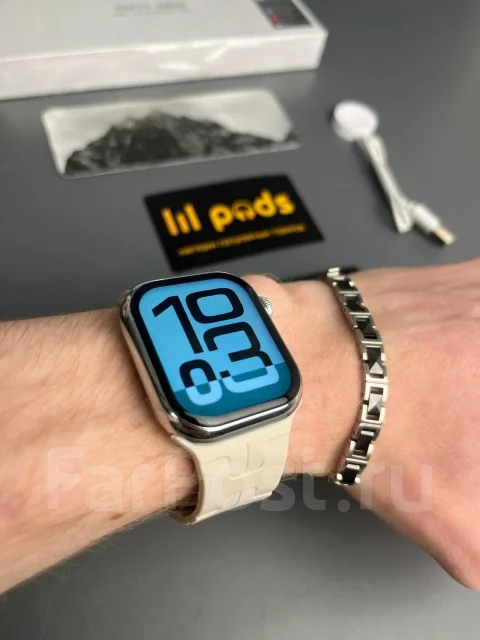 �����-���� Apple Watch S11 MINI Silver. IP67 ����