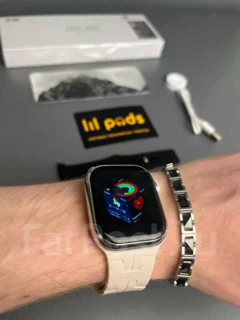 �����-���� Apple Watch S11 MINI Silver. IP67 ����