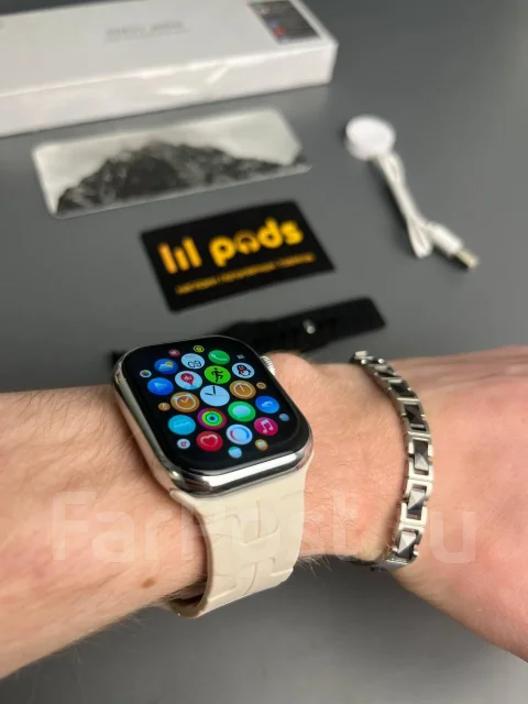 �����-���� Apple Watch S11 MINI Silver. IP67 ����