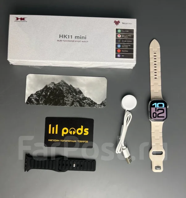 �����-���� Apple Watch S11 MINI Silver. IP67 ����