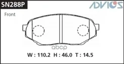 ������� SN288P (PF-3380; D6083) Advics Advics ���. SN288P SN288P ����
