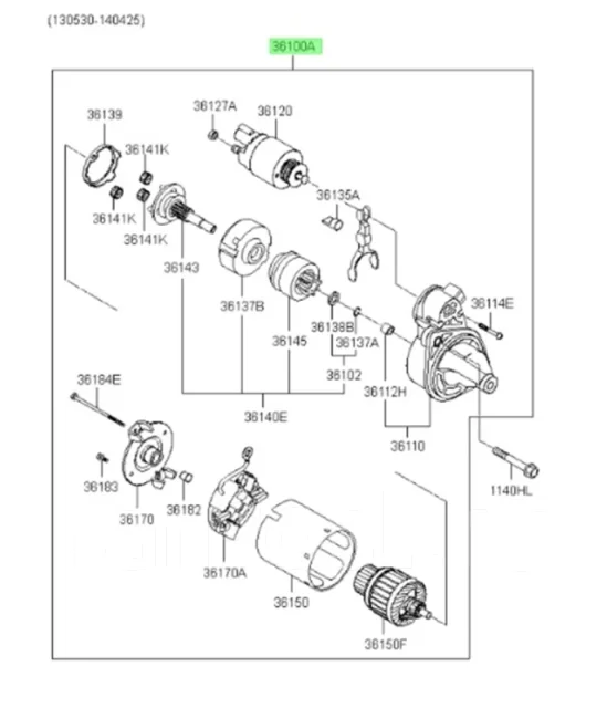 ������� Kia Rio 2011-2015 361002B604 QB 361002B604 ����