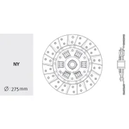 ���� ��������� Mitsubishi Fuso Canter FE3 84-93 / Fuso Canter FE4 84-93 (275,00/ 175.00) Valeo PHC MB20 MB20 ����