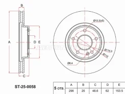 ���� ��������� SAT ST-25-0058, �������� ST250058 ����